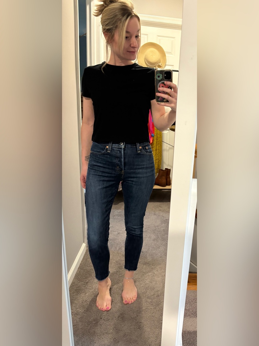 Levi's Dark Blue Women's Wedgie Skinny Jeans